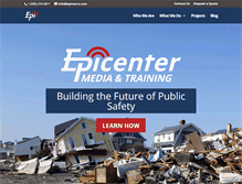 Tablet Screenshot of epicentermediatraining.com